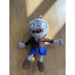 Plants vs. Zombies Brown Coat Zombie Stuffed 12" Animal Plush Toy Suction Cup